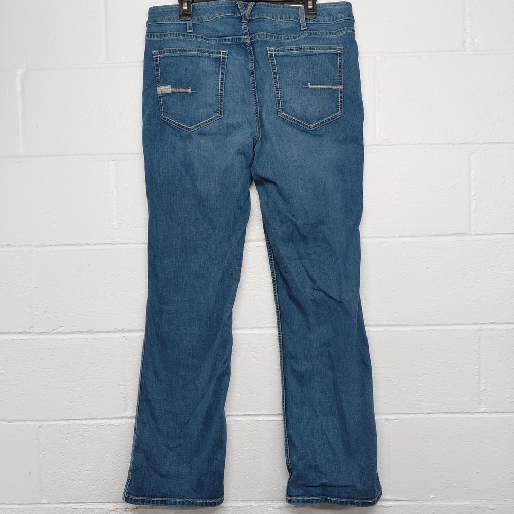 Ariat Rebar Perfect Rise Boot Jeans Womens Size 20WR Malibu Blue Riveter - Picture 4 of 16